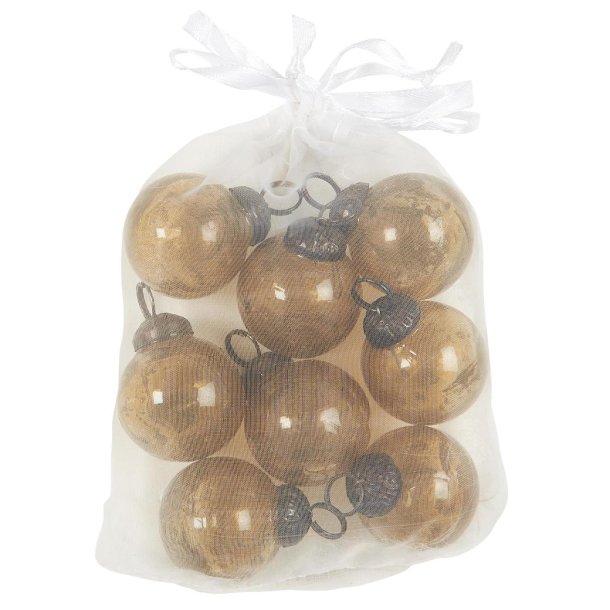 Pose m/8 ens julekugler mini honey
