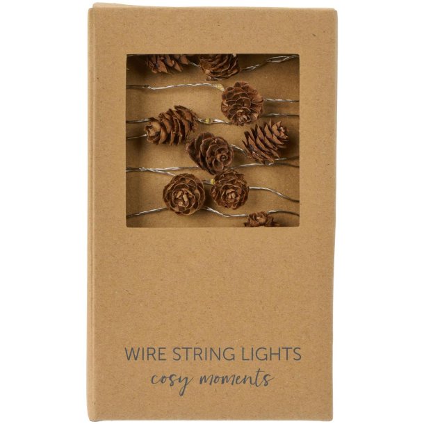 Lysk�de m/10 LED-lys og kogler indend�rs