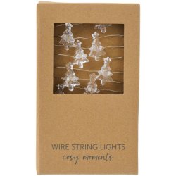 Lysk�de m/20 juletr�er transparent indend�rs