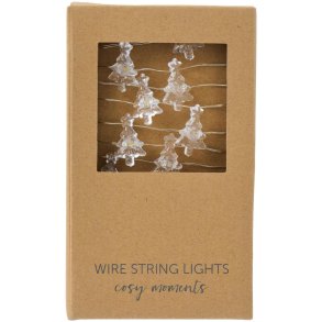 Lysk�de m/20 juletr�er transparent indend�rs