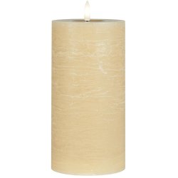 LED-bloklys m/varm flamme indendrs, mellem, Hr