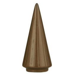 Mini Juletr stende rillet fra top til bund, brun