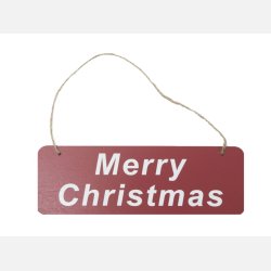 Speedtsberg, juleskilt merry Christmas, plast