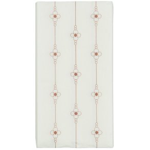 Serviet flower lines burned rose 16 stk pr pakke