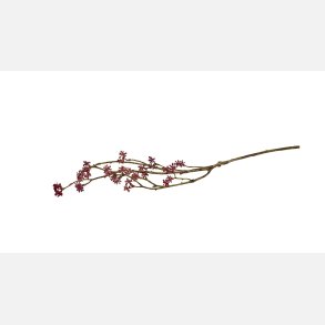 silkeblomst gren/blomst bordeaux