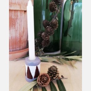 Tromme, gr/rd/hvid, hj