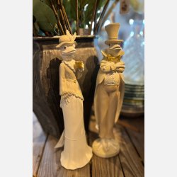 Fr figur, kvinde, hvid/gul