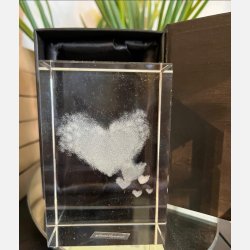 3D krystal hjerte