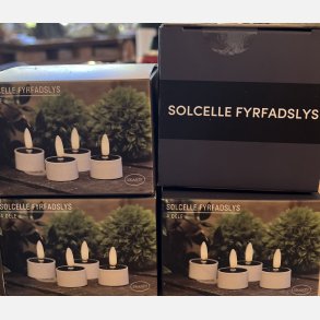 Solcelle fyrfadslys-4 stk