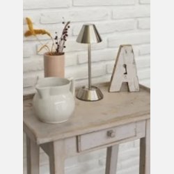 Bord lampe (usb) ,krom