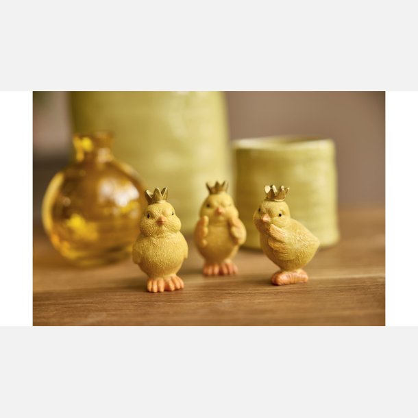 Kylling med krone 3 stk.