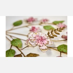 V�gdekoration, blomster, metal