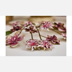 V�gdekoration, blomster, metal