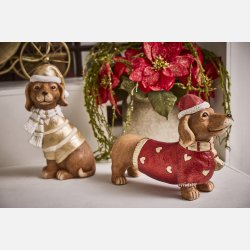 La Vida Hund/Hat 27x42 cm R�d/Brun Poly