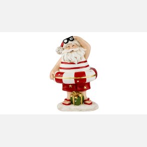 La Vida  Julemand/Badering LED/6H timer 41x27 cm R�d/Brun Poly