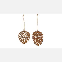 La Vida, Kogle Oph.2 stk., 11+13 cm Rust Metal