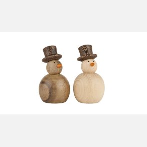 2Have,  Snemand 10x6 cm M�rk/Lys Tr�