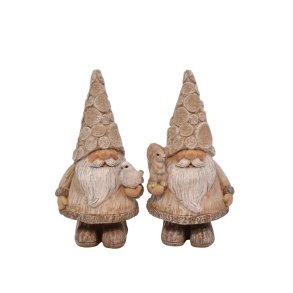 Julemand med dyr, beige