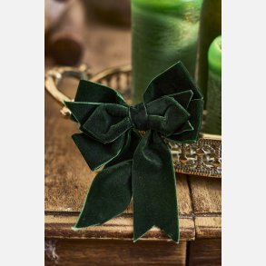 La Vidas, Sl�jfe Velour S/2 15 cm. clips Gr�n