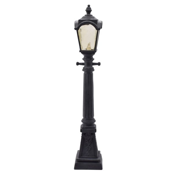 La Vida, Gadelampe Poly H:50 cm LED. Sort 6 H.timer