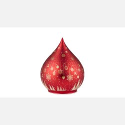 La Vidas, Glas Spir X-Mas LED/timer H:15 cm R�d