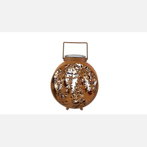 La Vida, Lanterne LED SOLAR 18x8 cm Rust Metal