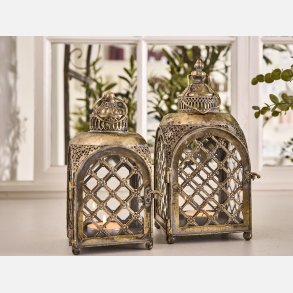 La Vida,  Lanterne Kesh 30x15 cm Antik Guld
