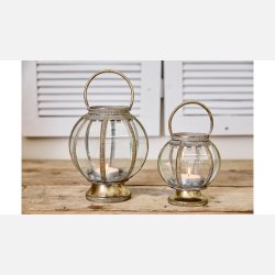 La Vida, Lanterne Ball 23x18 cm Antik Guld