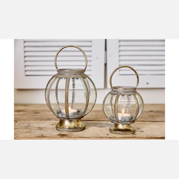 La Vida, Lanterne Ball 23x18 cm Antik Guld