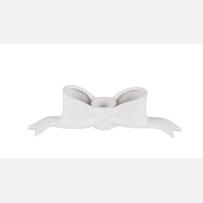 2have, Lysestage Sl�jfe 6x23 cm Hvid Keramik