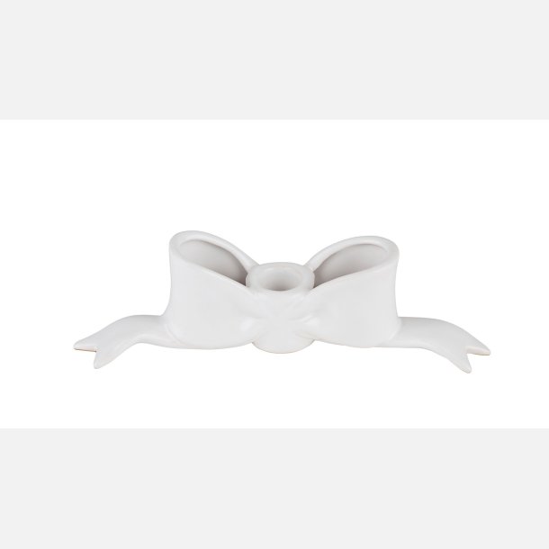 2have, Lysestage Sl�jfe 6x23 cm Hvid Keramik