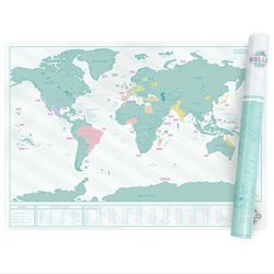 Scratch Map Skrabekort Hello Verdenskort Luckies Of London