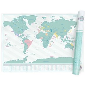 Scratch Map Skrabekort Hello Verdenskort Luckies Of London