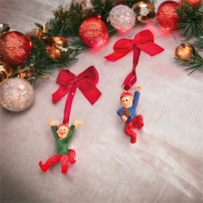 Bramming nisse broche, poly., 4cm