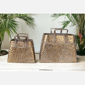 Blomsterskjuler, taske, guld