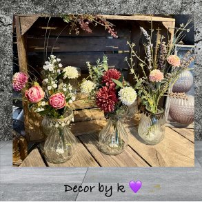 Buket, lilla/pink, lille