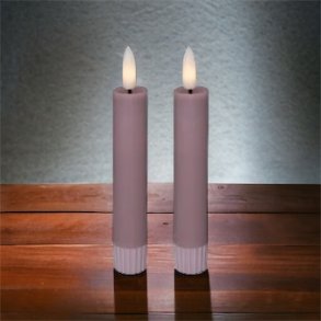 Stagelys/bedelys rosa, 2 pack