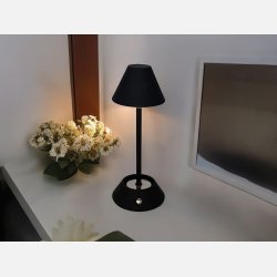 Bord lampe (usb) sort