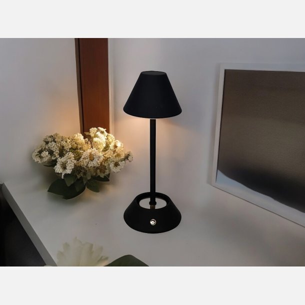 Bord lampe (usb) sort