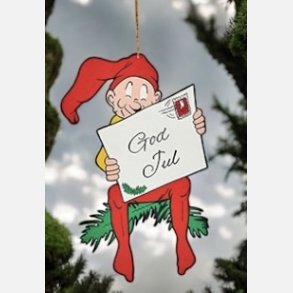 Bramming nisse, tr�, til oph�ng � 40CM - brev