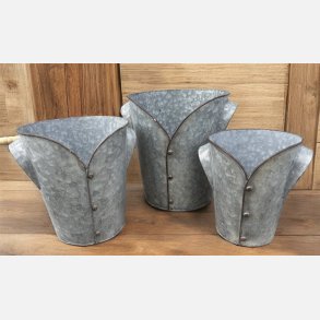 Clayree&Eef, potter i zink, jakkeform