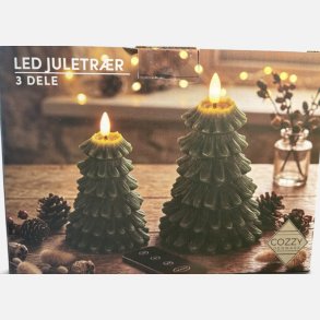 Skandi, LED lys juletr�er, s�t gr�nne