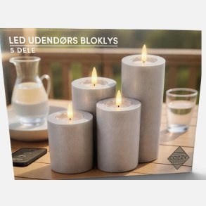 Skandi, LED lys, udend�rs 4 pak, gr�