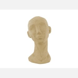 statue ansigt, stort i sand/brun