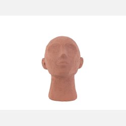 statue ansigt, lille i orange