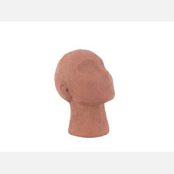 statue ansigt, lille i orange