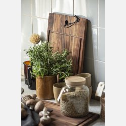 Skrebrt m/rille i kanten m/ldersnor olieret akacietr