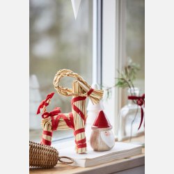 Julebuk m/ bnd, 21,5 cm