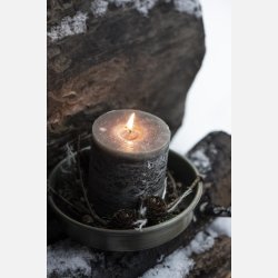 Rustik lys, gr/oliven lille