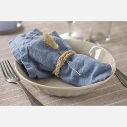 Tallerken dyb Mynte French Grey